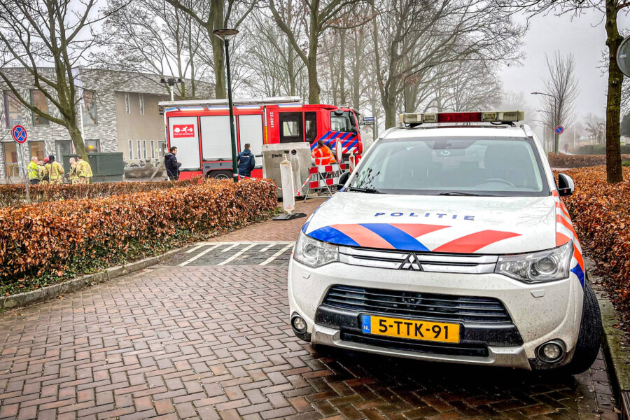 Gaslekkage ontstaan bij werkzaamheden op bouwterrein in Gemert