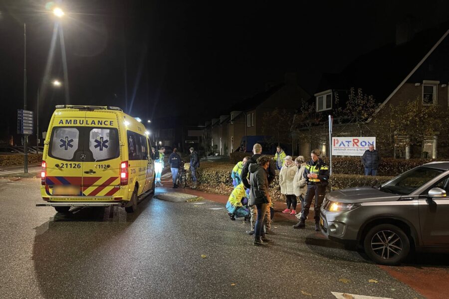 Fietser raakt gewond bij ongeval op rotonde in Gemert