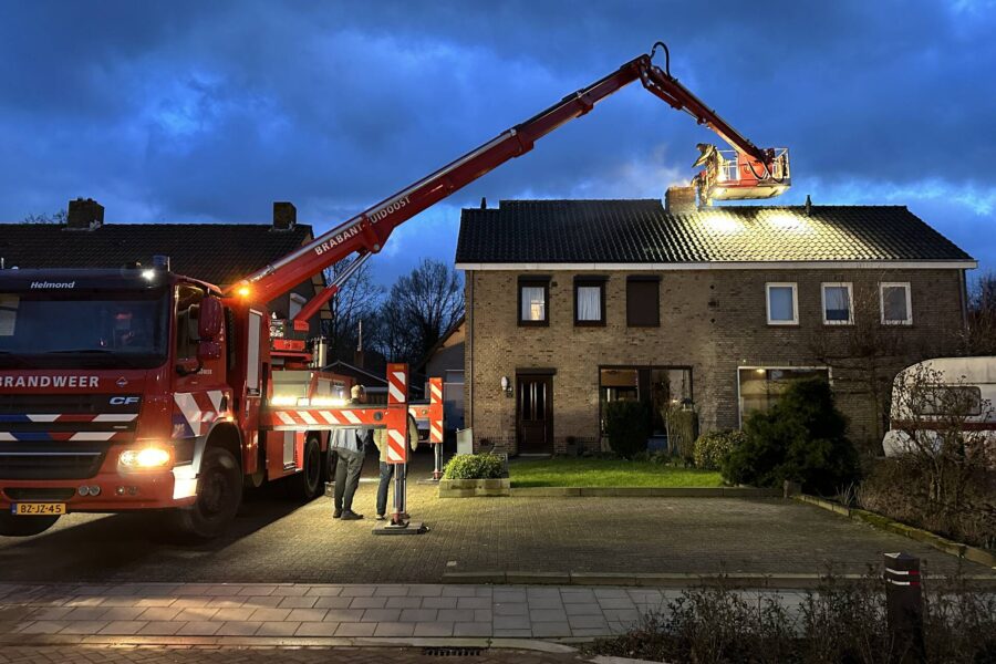 Schoorsteenbrand bij woning in Gemert snel onder controle