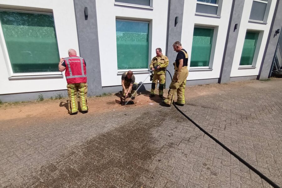 Brand in put aan de Bezorgershof in Geldrop