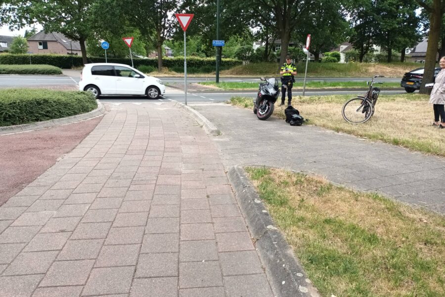 Veel schade aan motor na ongeval in Nuenen