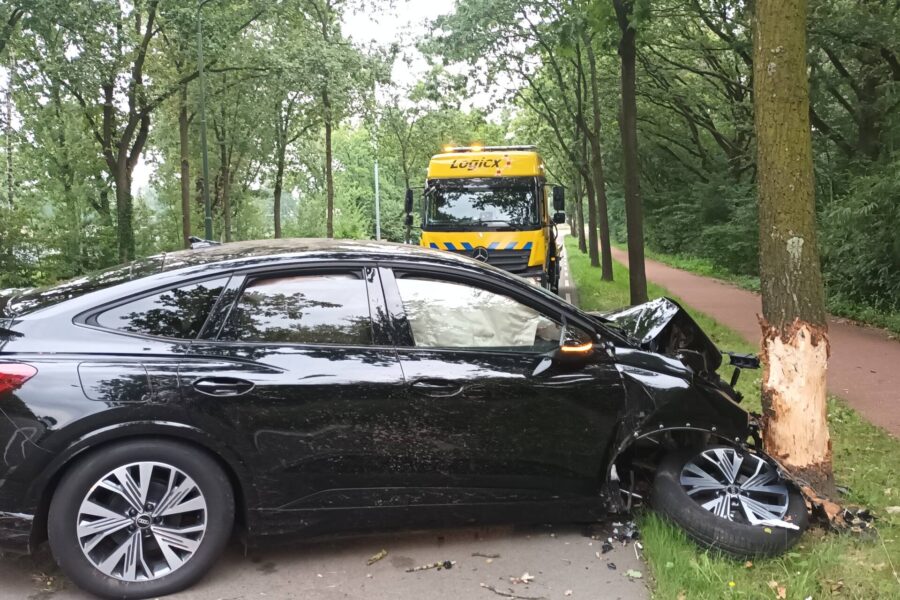 Automobilist knalt tegen boom aan Nuenen