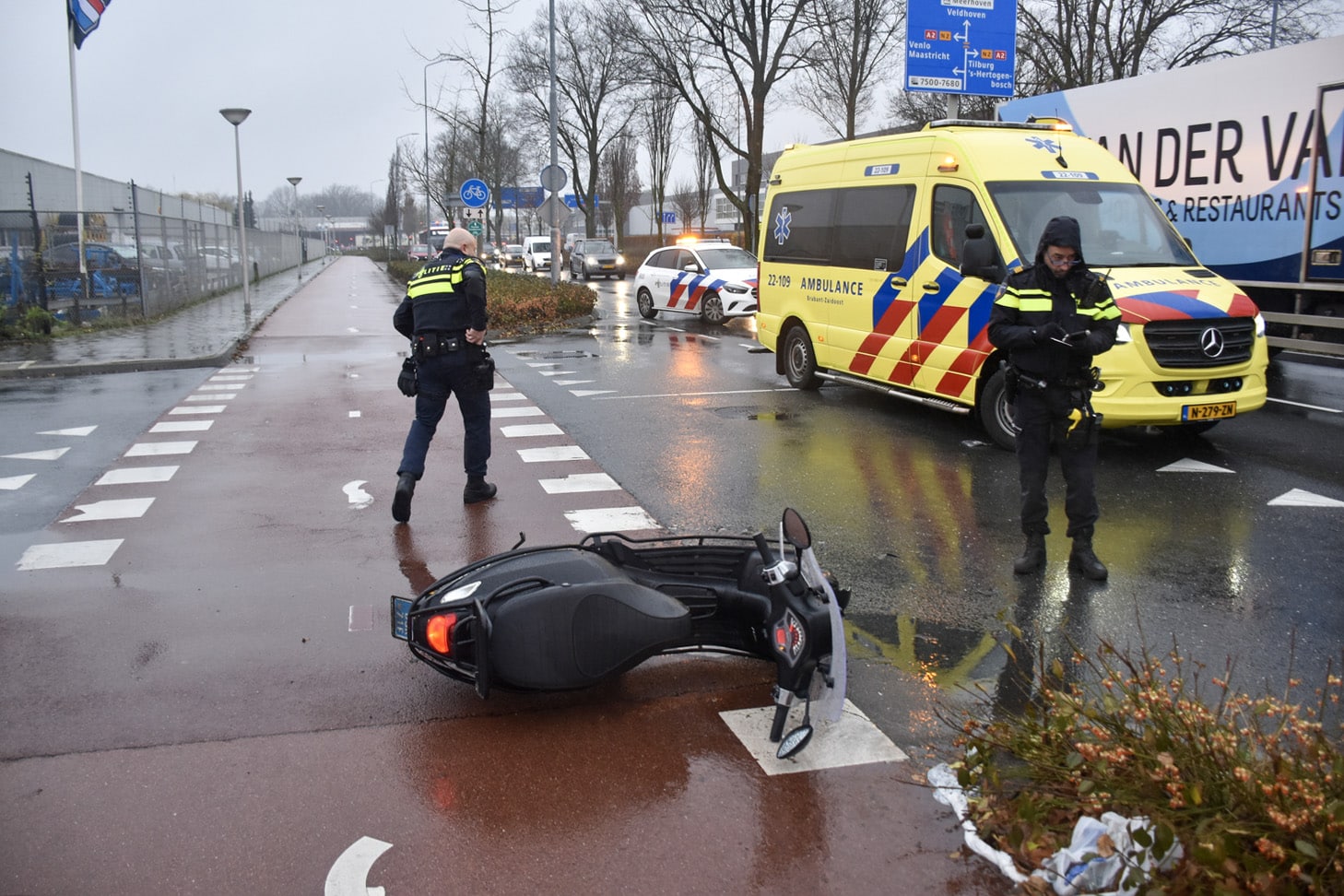 Ter plaatse bij ongeval in Eindhoven op dinsdag 19 december 2023