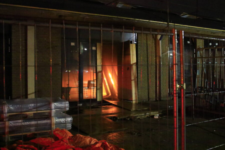 Brand in studio’s in aanbouw in Geldrop