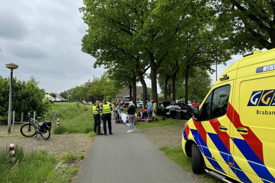 Automobilist raakt van de weg en botst tegen boom