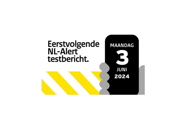NL-Alert testbericht op maandag 3 juni
