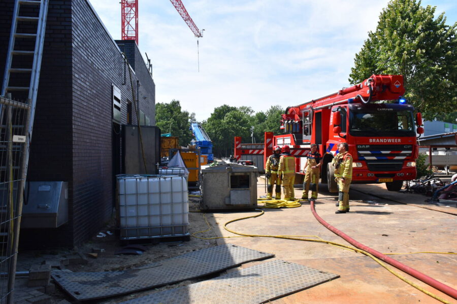 Brand tijdens sloopwerk zwembad in Eindhoven