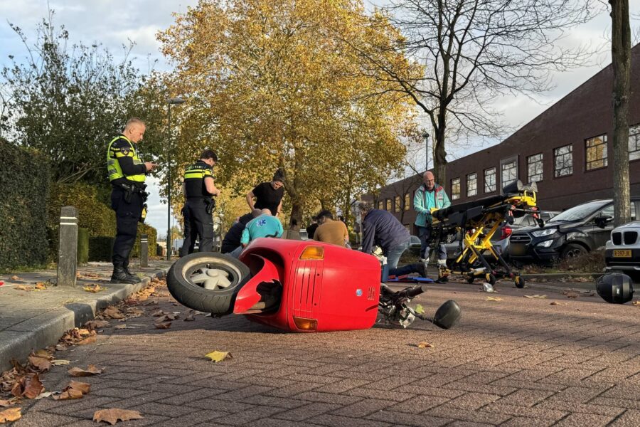 Ongeval met scooter na mislukte wheelie